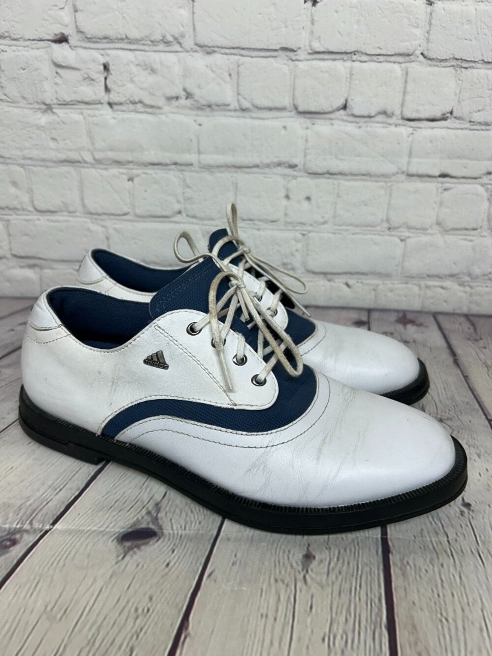 Vintage 2003 Adidas Z-Traxion Golf Shoes Women Size 9 White Art No. 383917 01/03